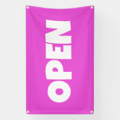 Helder Roze OPEN Banner (Verticaal)