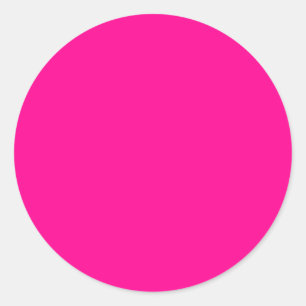 Helder Roze Ronde Sticker