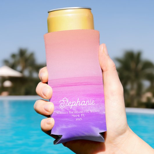 Helder Roze Tropisch Strand Bachelorette Trendy