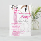 Helder Roze Vrijgezellenfeest Kaart (Staand voorkant)