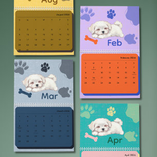 Helder & Schattig Puppy Kunst Kalender