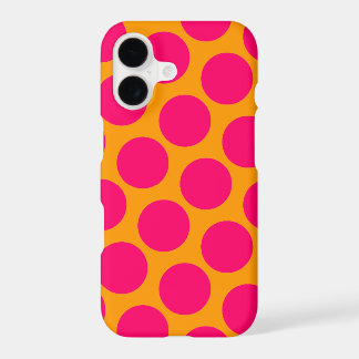 Helder Sinaasappel en Hot Pink Polka Dots