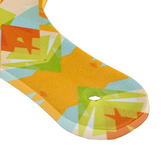 Helder Sinaasappel Levendige Groene Ster Kitsch Ec Snijplank (Hoek)