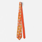 Helder sinaasappel met roze stropdas (Voorkant)