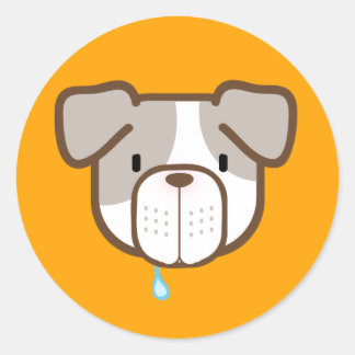 Helder Sinaasappel Otisu Pit Bull Sticker