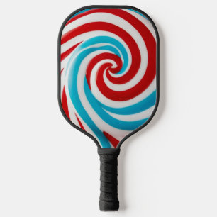 Helder Spiraal Pret Kleurig Zoete Lolly Monogram Pickleball Paddle