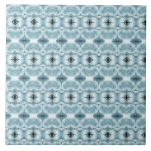 Helder Star Light Blue Geometric Design Tegeltje