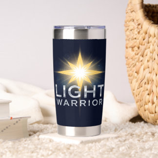Helder Ster Licht Krijger Schijnen Geïsoleerde Drinkbeker