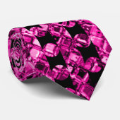 Helder stijlvol Paars glitterpatroon Stropdas (Opgerold)