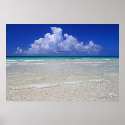 Helder strand poster (Voorkant)