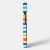 Helder strandachtig gestreept patroon Case-Mate iPhone case (Achterkant / Links)