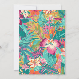 Helder tropisch botanisch kaart