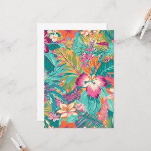Helder tropisch botanisch kaart