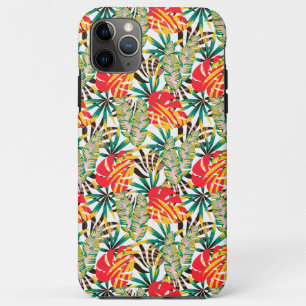 Helder tropisch patroon iPhone 11 pro max hoesje