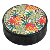 Helder tropisch patroon hockey puck (3/4)