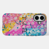 Helder veelkleurig abstract ontwerp Case-Mate iPhone case (Achterkant (horizontaal))