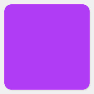 Helder Violet Vierkante Sticker
