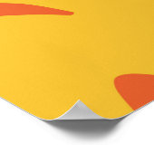 Helder vissen naadloos patroon. Schoenen hand Poster (Hoek)