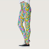 Helder vlinderpatroon leggings (Links)