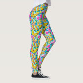 Helder vlinderpatroon leggings (Rechts)