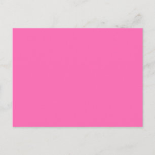 Helder, warm Snoep Roze, Solid Trend Color Achterg Briefkaart