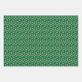 Helder winterkleuren Set 1 Inpakpapier vellen