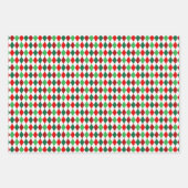 Helder winterkleurensieraden set 1 inpakpapier vel (Voorkant)