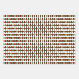 Helder winterkleurensieraden set 1 inpakpapier vel