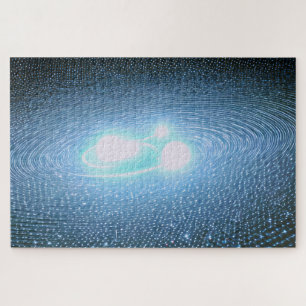 Helder wit licht sterren in de hemel legpuzzel