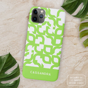 Helder Zomer Lime Groen Mideeuw Kunstpatroon iPhone 15 Pro Max Hoesje