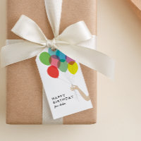 Helderballons Happy Birthday Gift Label