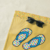 Helderbandhanddoek omdraaien strandlaken (In situ)