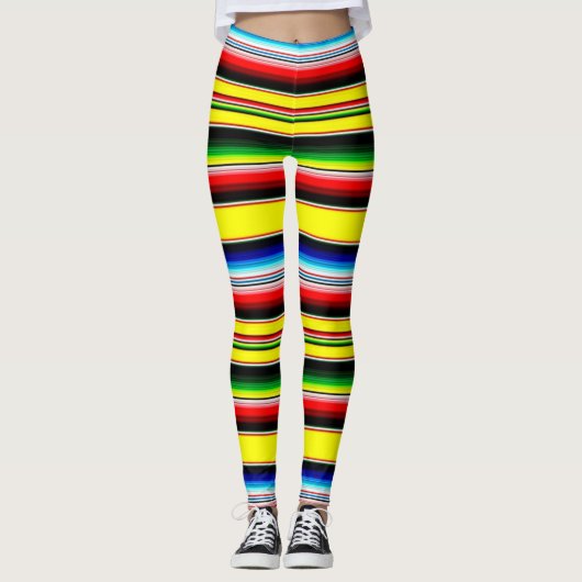 Helderbandstrepen Leggings (Voorkant)