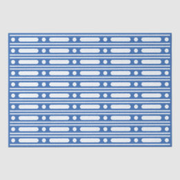 Helderblauw beeninlegrand met stippen decoupagepap tissuepapier