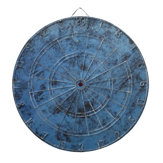 Helderblauw dartbord (Voorkant)