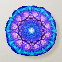Helderblauw en Paars Mandala