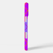 Helderblauw en roze argyle-patroon Case-Mate iPhone case (Achterkant / Rechts)