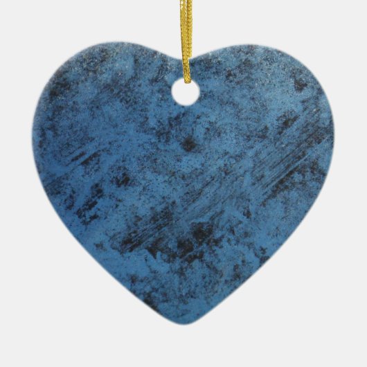 Helderblauw  keramisch ornament (Voorkant)