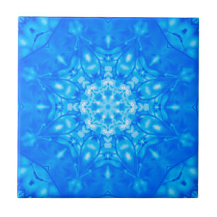 Helderblauw opvallend backsplash-patroon tegeltje
