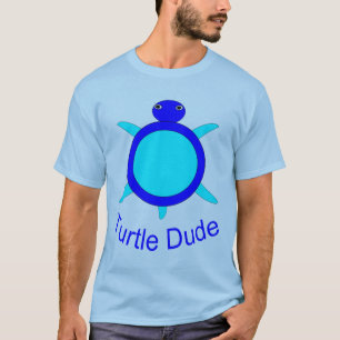 Helderblauw, schildpad, dames T Shirt