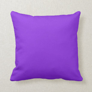 Helderblauw Violet (effen kleur) Kussen