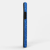 Helderblauwe glitter Sparkles Case-Mate iPhone Case (Achterkant/rechts)