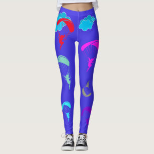 Helderblauwe kleurige Pixie-Leggings Leggings