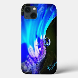 Helderblauwe ventilator W/Water Drop iPad *Persona iPhone 13 Hoesje