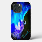 Helderblauwe ventilator W/Water Drop iPhone 5 Hoes (Achterkant)