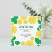 Helderbloemen - Bridal douche Uitnodiging (Staand voorkant)