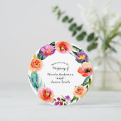 Helderbloemige Waterverf Kaart (Staand voorkant)