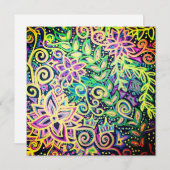 Helderbloemontwerp Feestdagenkaart (Voorkant / Achterkant)