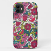 Helderbloempatroon Case-Mate iPhone Case (Achterkant)