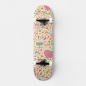 Helderbloempatroon Skateboard (Voorkant)